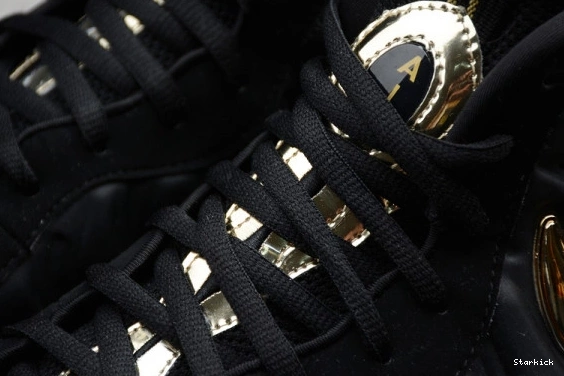 Foamposite Metallic Black Pro 624041-009  Air Gold 1121